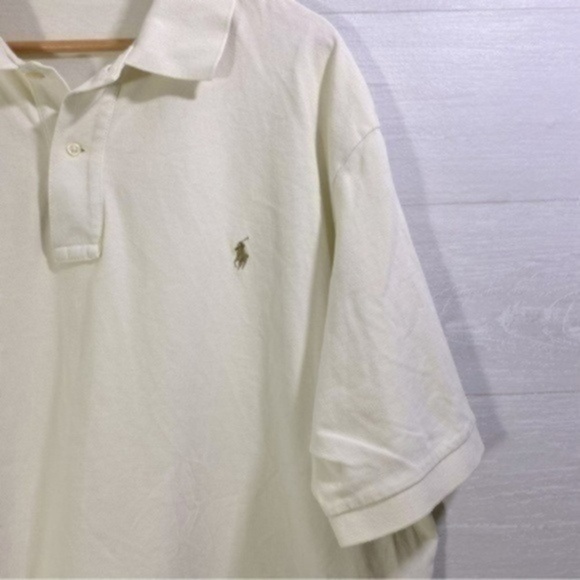 Polo Ralph Lauren Big And Tall Polo T-shirt Color Off-White 
Size 3XB - Picture 3 of 7